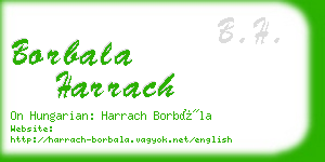 borbala harrach business card